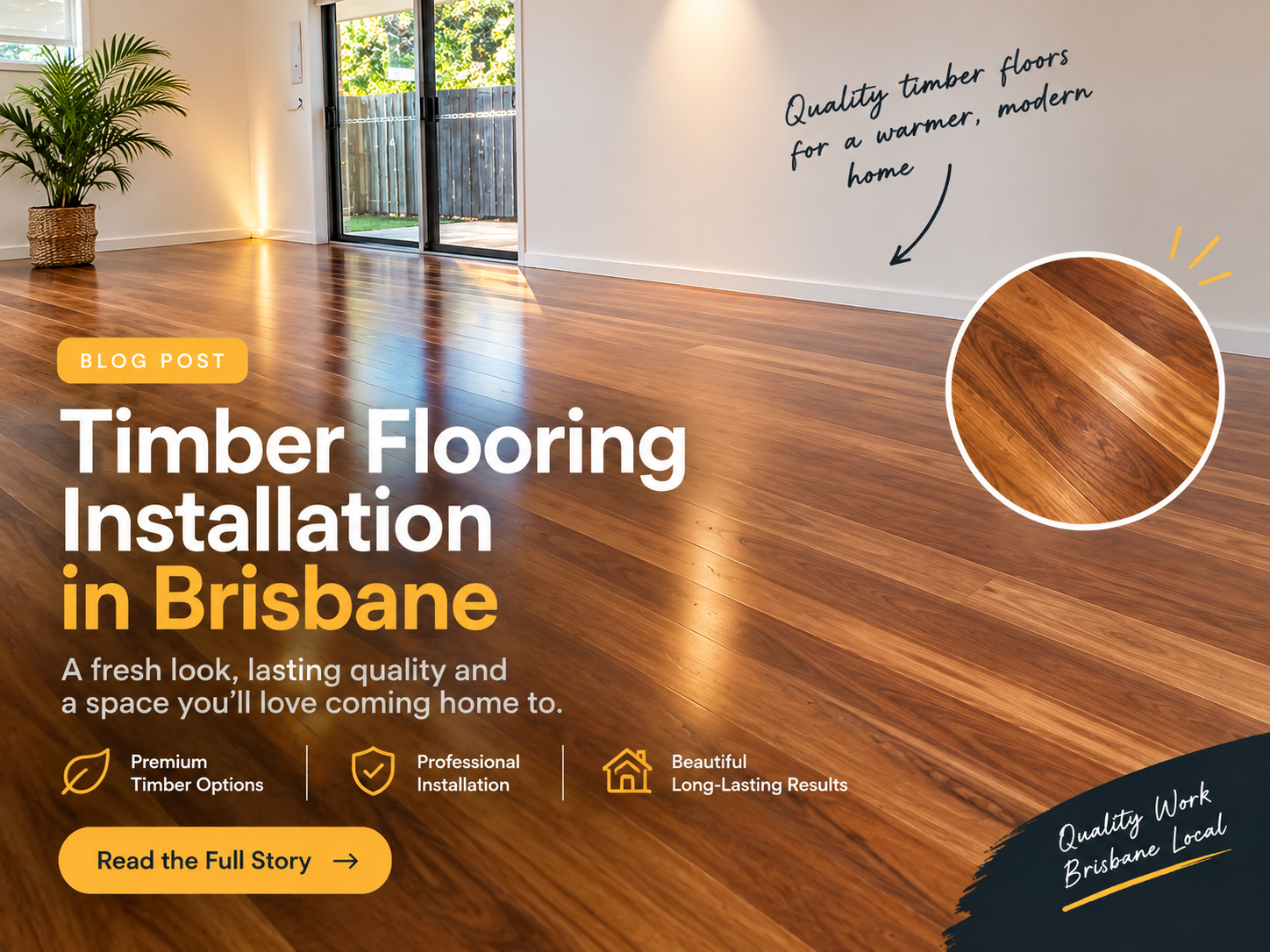 Brush Box timber flooring installation in Brisbane